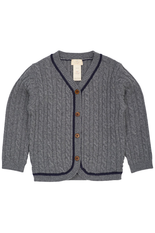 Copenhagen Colors - Lambswool Grandad Cardigan grijs