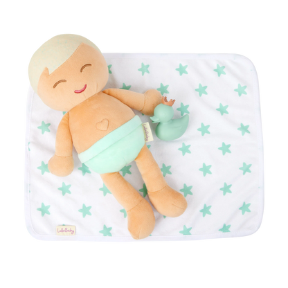 LullaBaby - Badpop Blonde Jonge 35cm Pre-Order