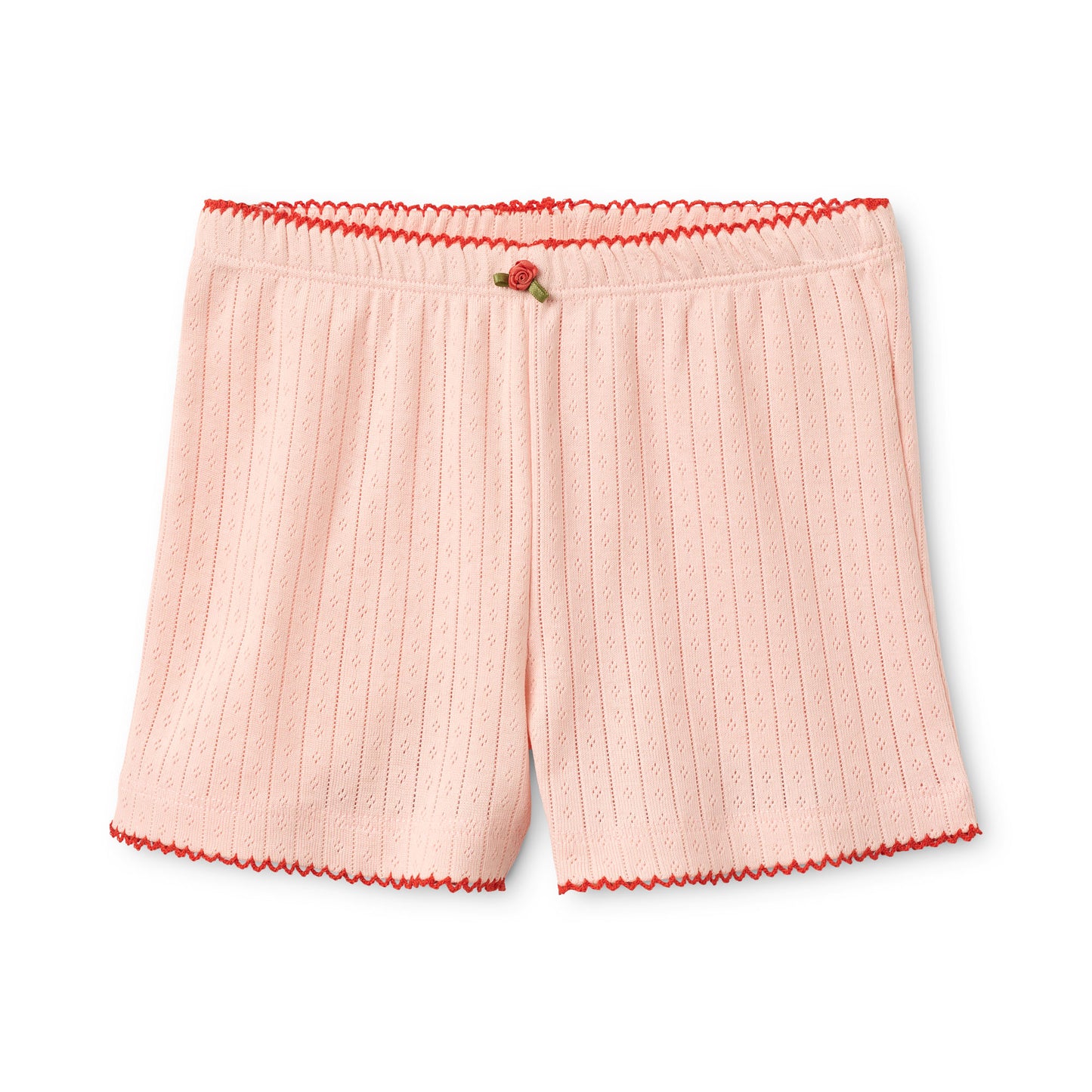 Flöss - Liva Pointelle Shorts Soft Rose voor Baby’s en Meisjes