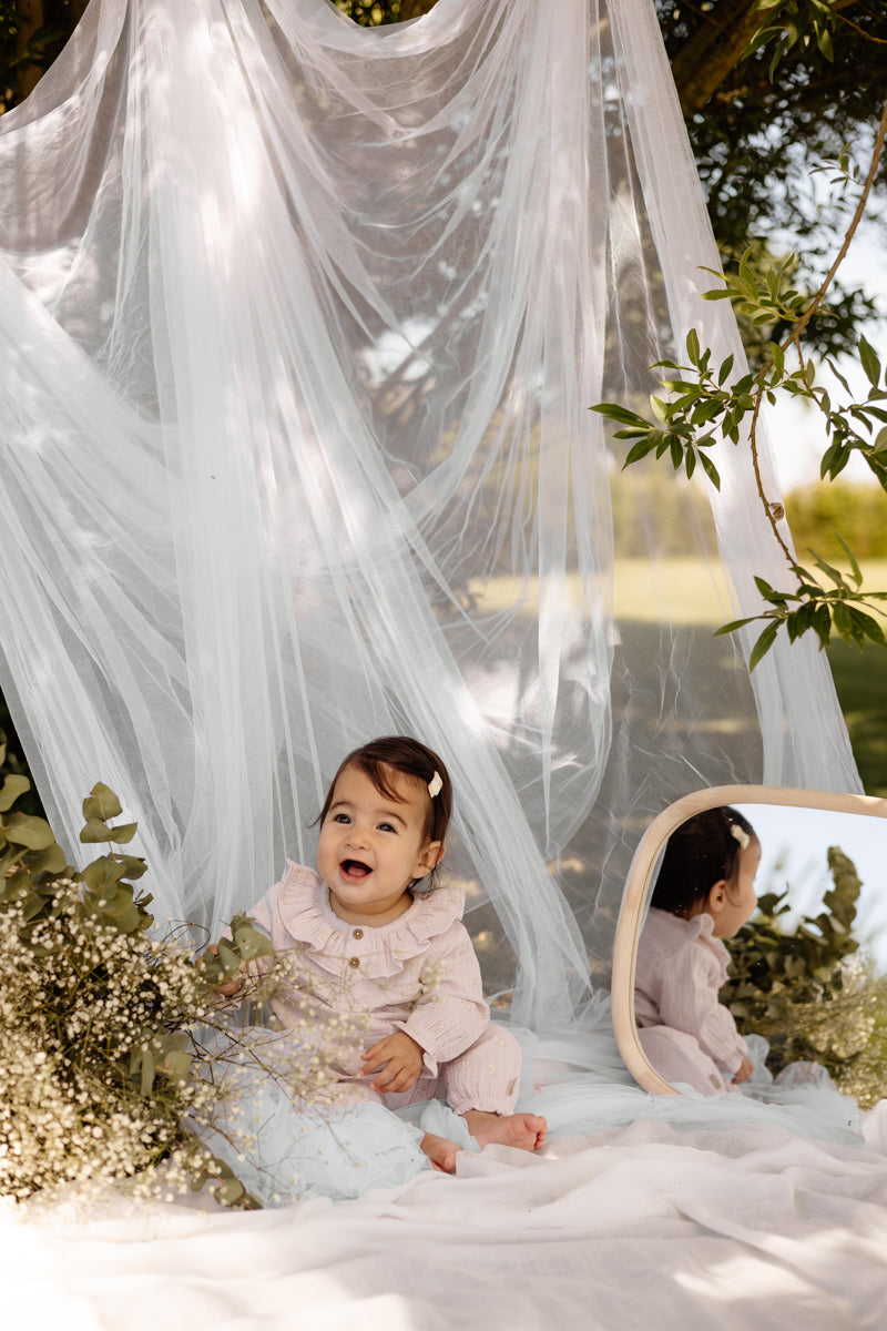 Levv - Newborn Shirt AOP Pink Animal Mara