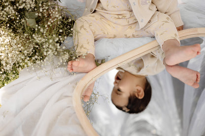 Levv - Newborn Broek Marit AOP Yellow Flower