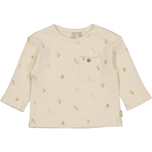 Levv - Newborn Shirt AOP Green Sketch Marko