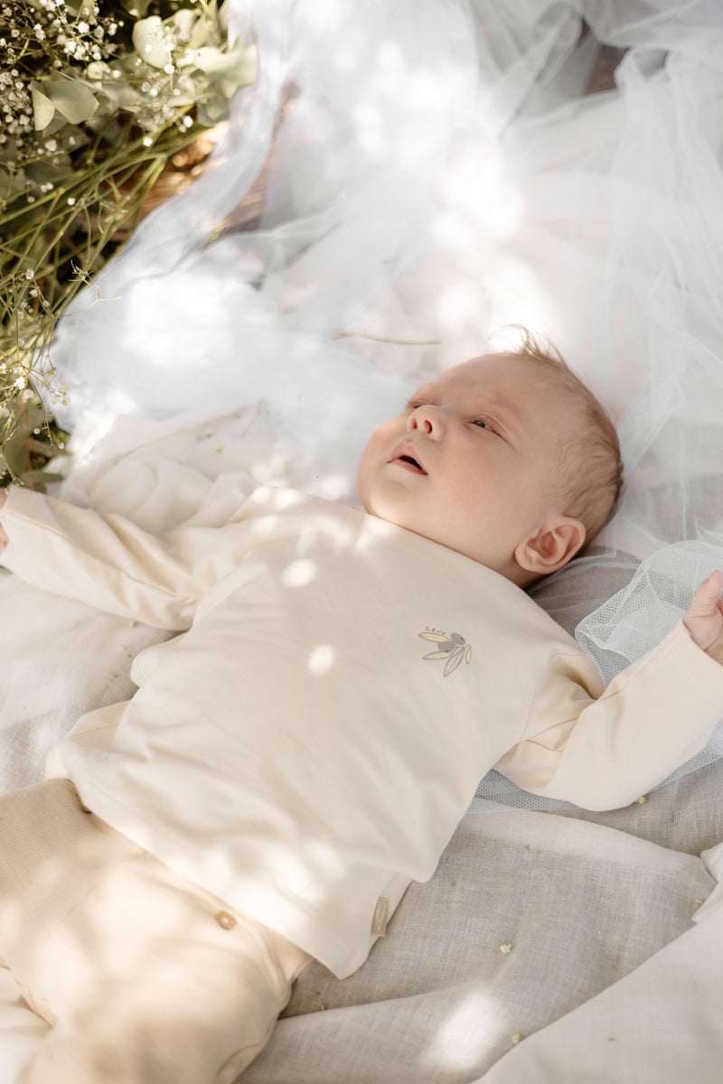 Levv - Newborn Shirt Cotton Cream Marlon