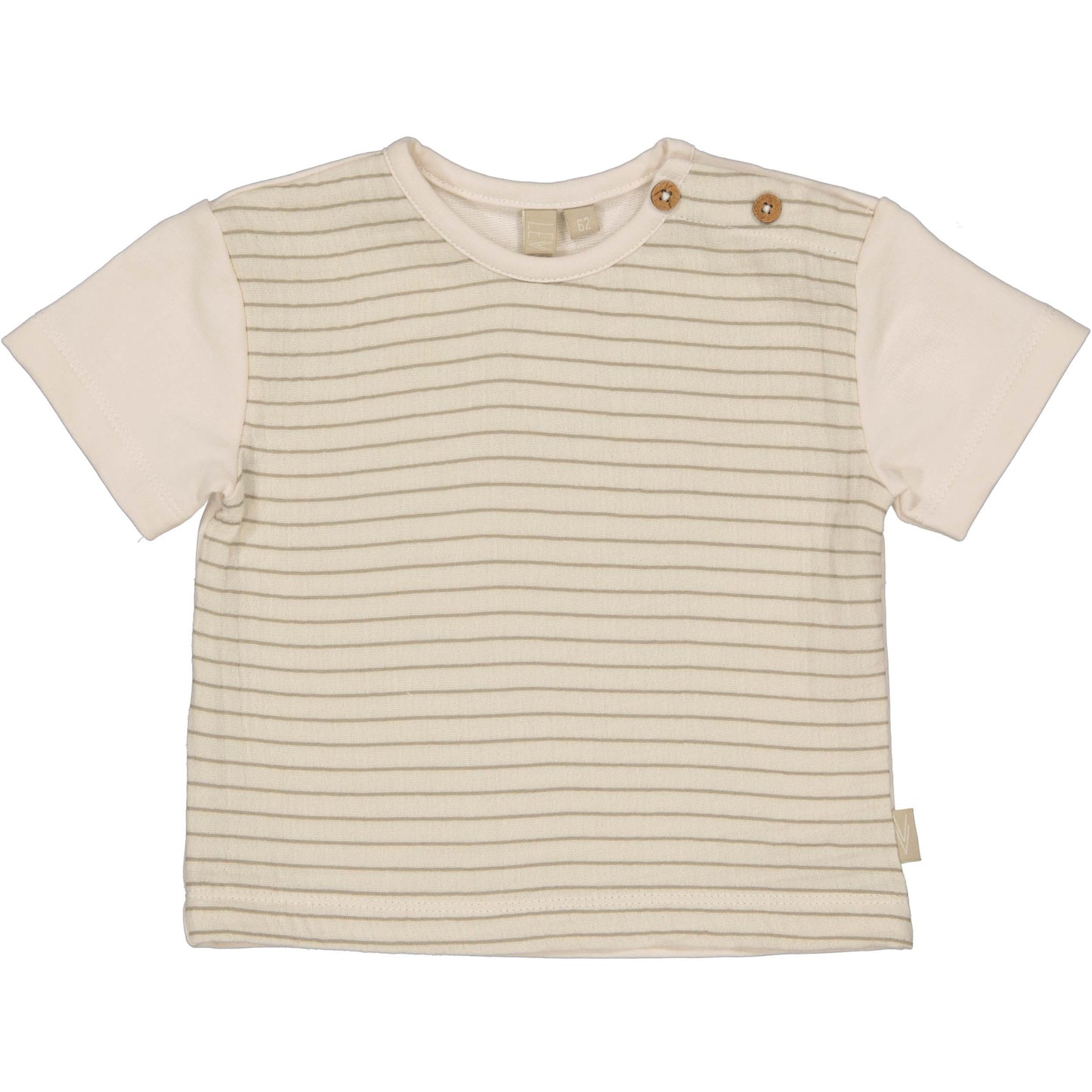 Levv - Newborn T-Shirt AOP Taupe Cream Martin
