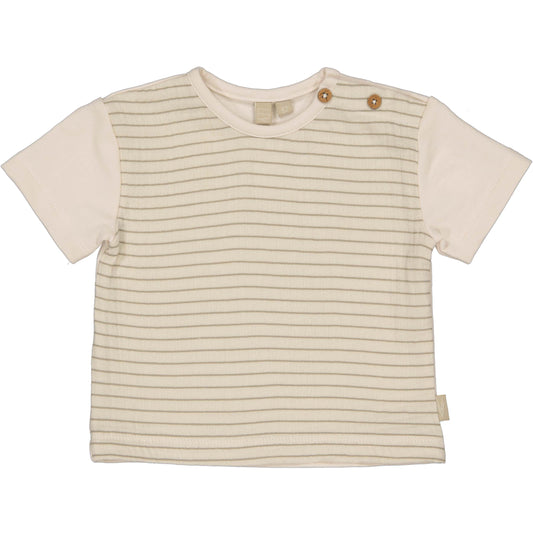Levv - Newborn T-Shirt AOP Taupe Cream Martin