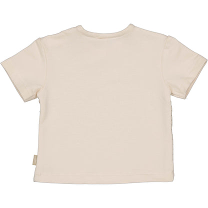 Levv - Newborn T-Shirt AOP Taupe Cream Martin