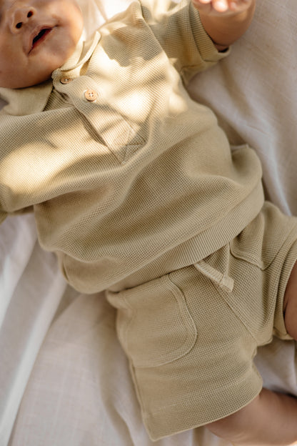 Levv - Newborn T-Shirt Olive Mathjis