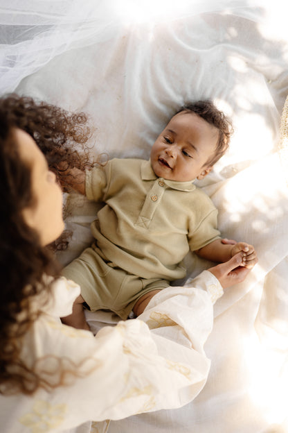 Levv - Newborn T-Shirt Olive Mathjis