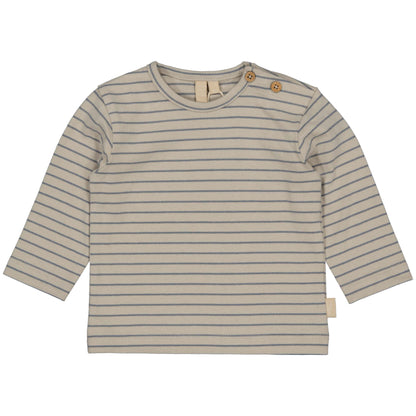 Levv - Baby Shirt Laurens AOP Light Grey Stripe