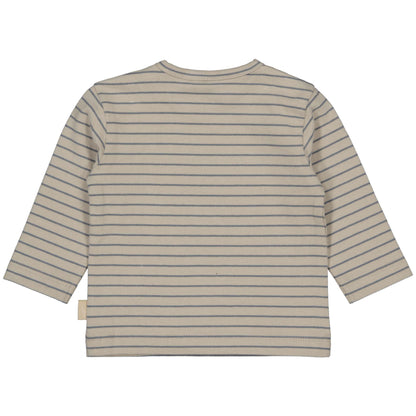 Levv - Baby Shirt Laurens AOP Light Grey Stripe