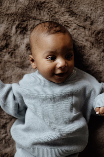Levv - Baby Sweater Levi Blue Grey