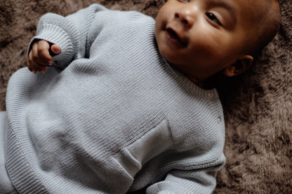 Levv - Baby Sweater Levi Blue Grey