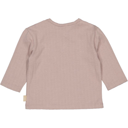 Levv  - Nanne Baby Longsleeve Mauve | Zacht Shirt van 100% Biologisch Katoen