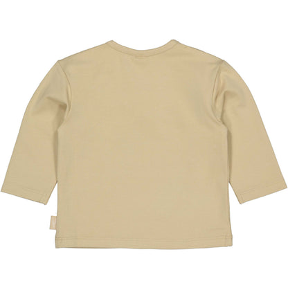 Levv  - Nash Baby Longsleeve Beige | Zachte Biologische Longsleeve met Bloemenprint