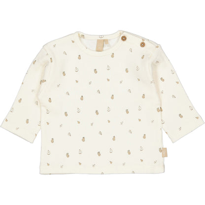 Levv  - Nate Baby Longsleeve AOP Sand Sketch | Biologisch Katoenen Longsleeve met Zachte Print