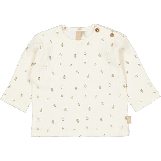 Levv  - Nate Baby Longsleeve AOP Sand Sketch | Biologisch Katoenen Longsleeve met Zachte Print