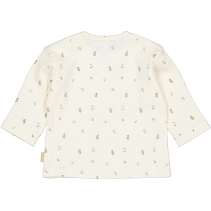 Levv  - Nate Baby Longsleeve AOP Sand Sketch | Biologisch Katoenen Longsleeve met Zachte Print