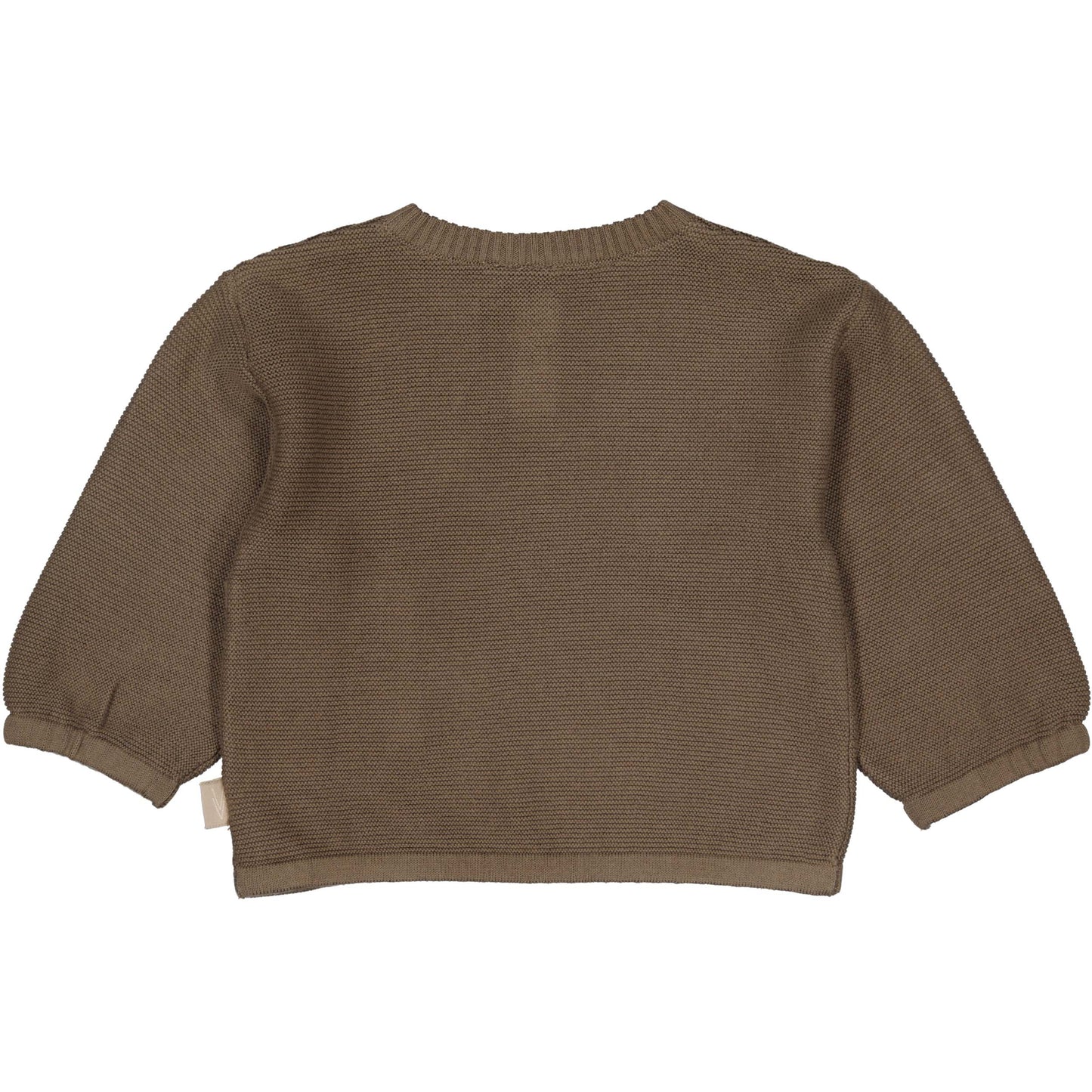 Levv  - Nelle Baby Sweater Light Brown | Zachte Katoenen Sweater met Gebreide Structuur