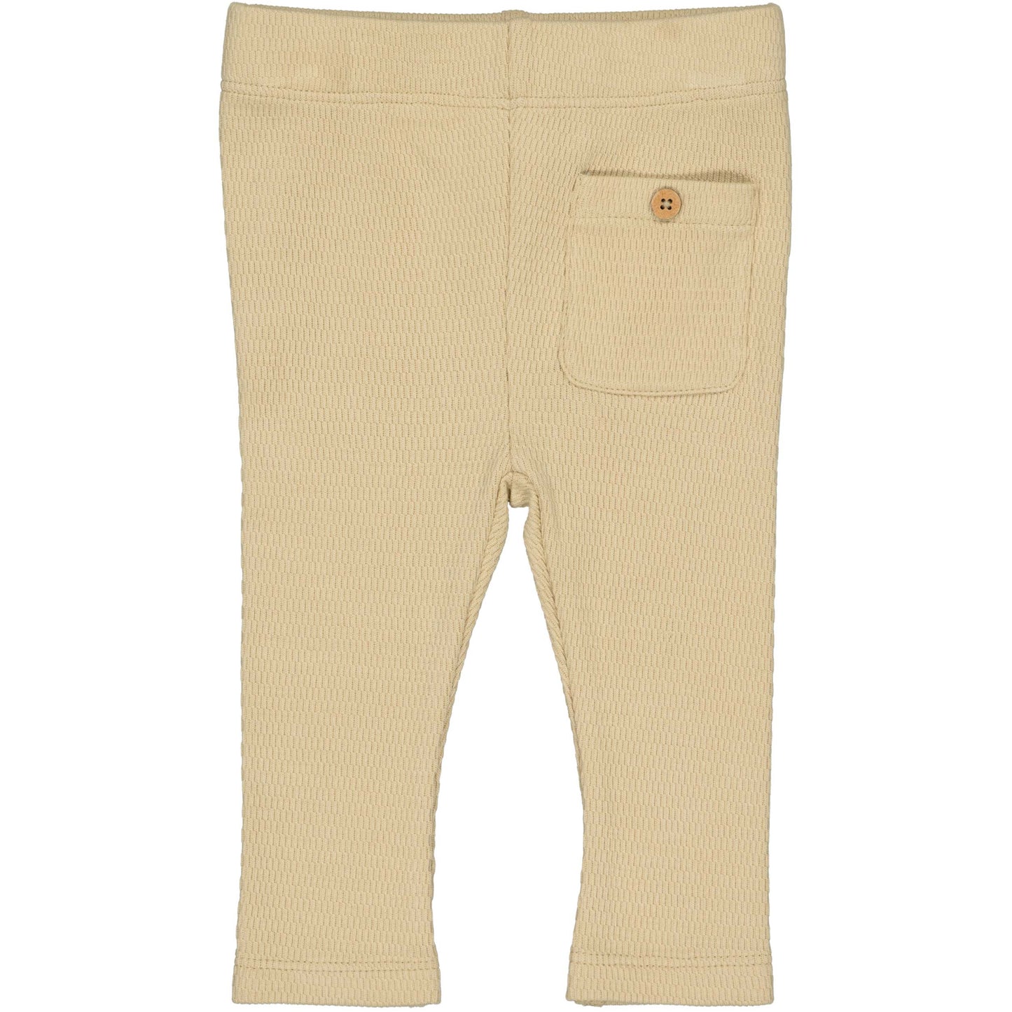 Levv  - Nigel Baby Broek Beige | Wafelstof van 100% Biologisch Katoen