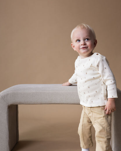 Levv  - Nikos Broek Beige | Comfortabele Babybroek van Biologisch Katoen