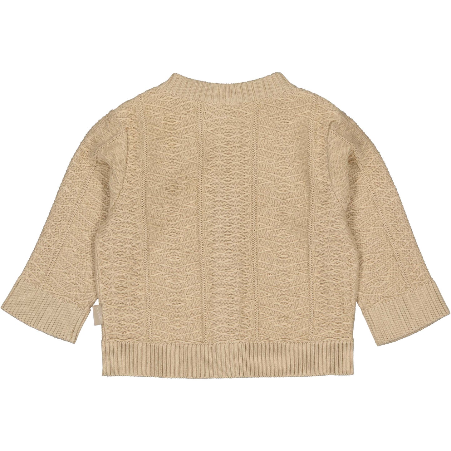 Levv  - Noe Gebreid Vest Beige | Tijdloos Babyvest van 100% Katoen