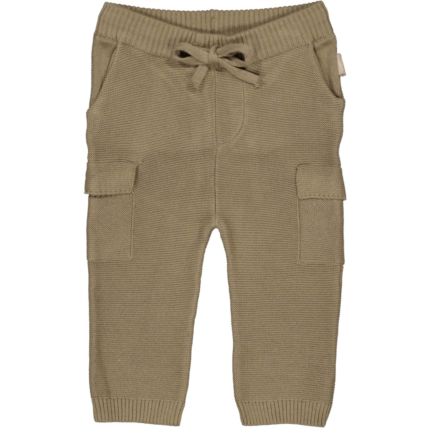 Levv  - Nolan Gebreide Cargo Broek Light Brown | Comfortabele Babybroek van 100% Katoen