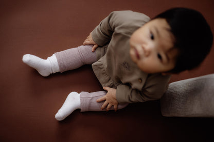 Levv  - Nora Legging Mauve | Zachte Baby Legging van 100% Katoen