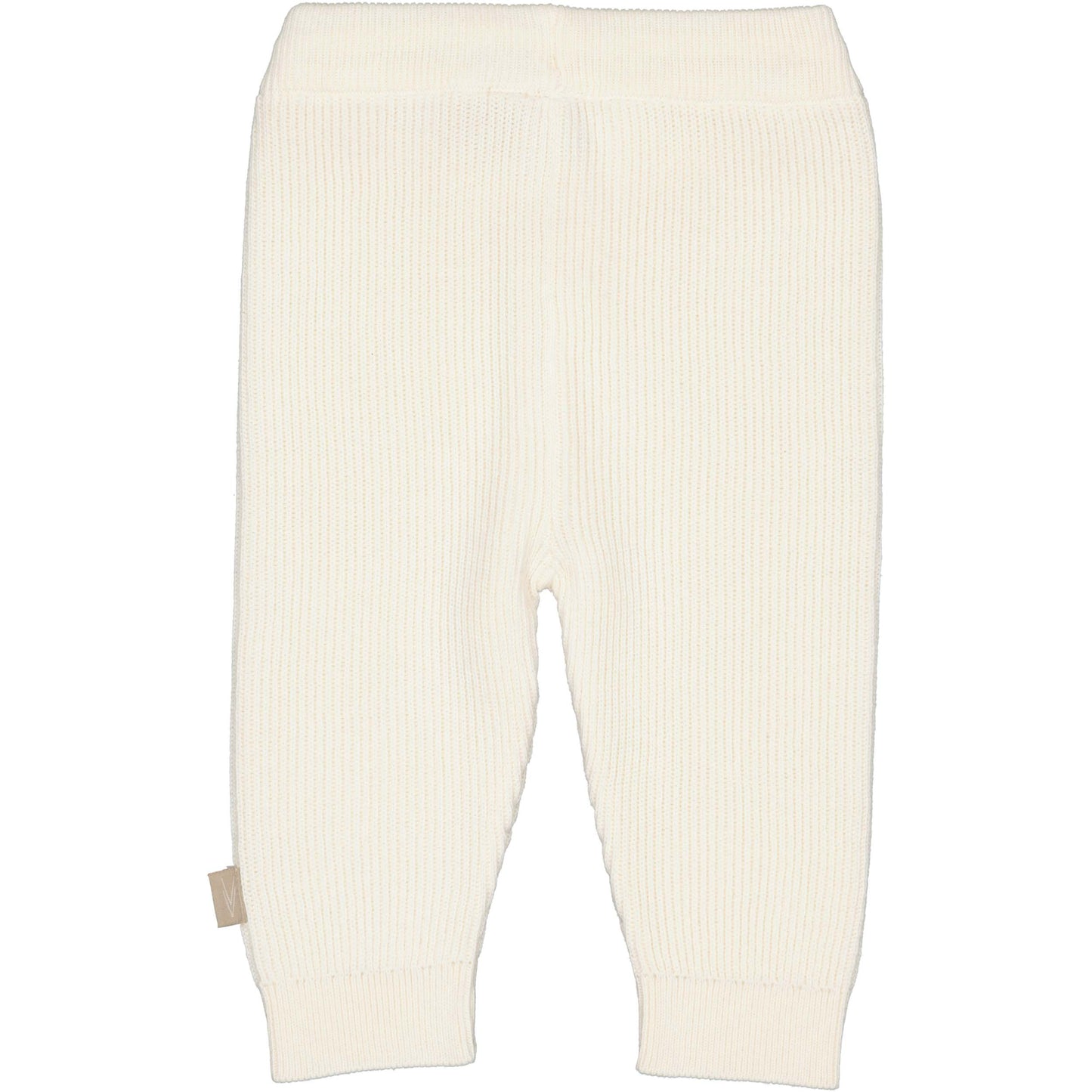 Levv  - Nuka Broek White Cream | Gebreide Babybroek van 100% Katoen
