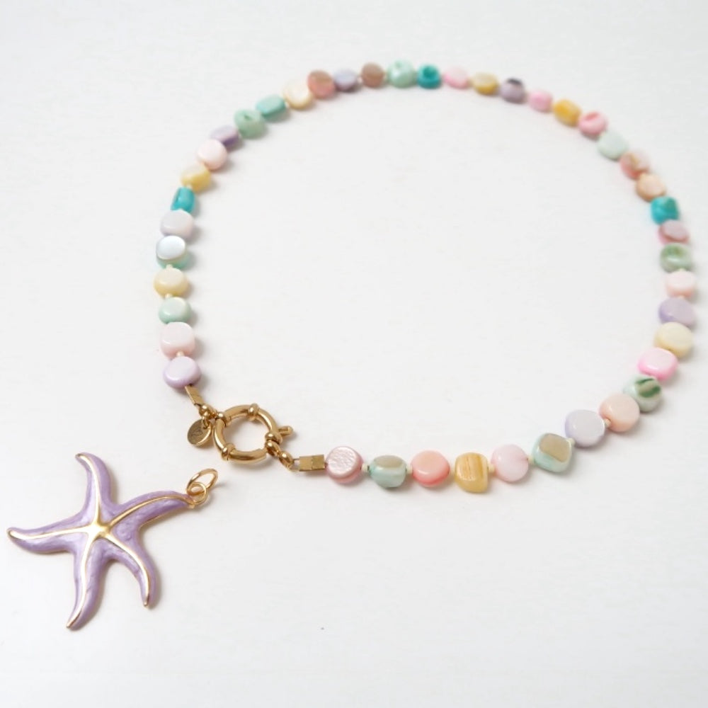LOVEissue - Necklace | shell cube pastel