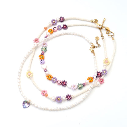 LOVEissue - Necklace | Shortie daisy smiley