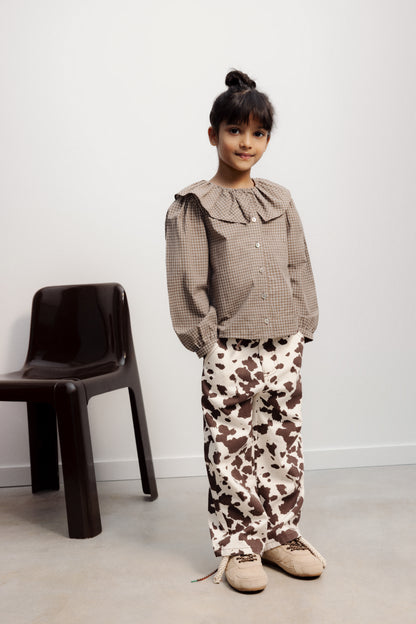 The New Society - Dakota Trouser | Cow Print