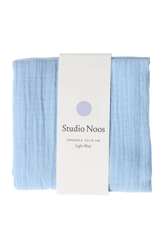 Studio Noos – Lichtblauwe Hydrofiele Doek – Medium 70×70 cm