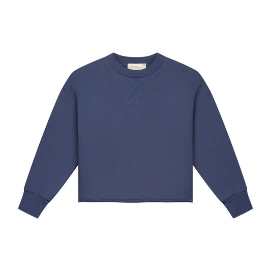 Charlie Petite - Lux Sweater Denim Blue