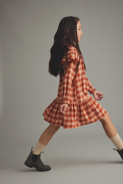 Cozmo - MALTA Jurk | Ginger Gingham
