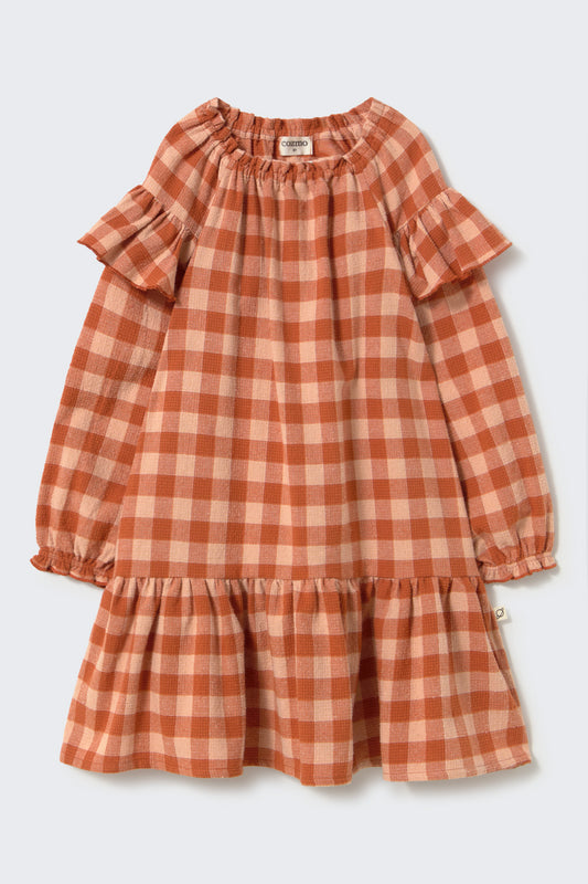 Cozmo - MALTA Jurk | Ginger Gingham