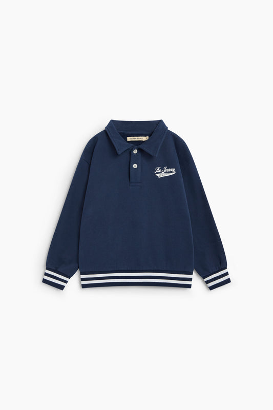 The New Society - Misty Polo Shirt | Black Iris