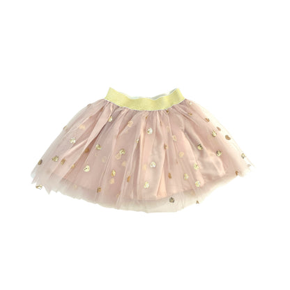 Ratatam - Joséphine Tule Rok Beige met Gouden Hartjes