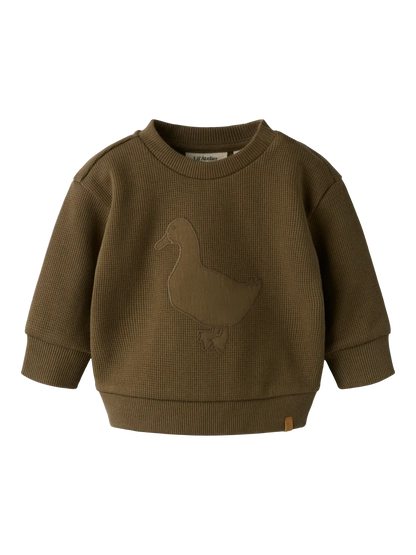 Lil' Atelier - Baby Sweater | Olive Duck