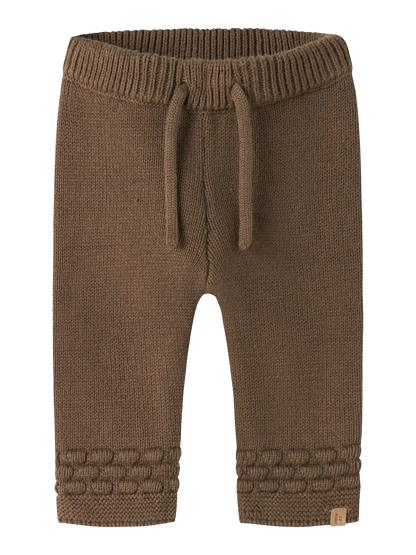 Lil' Atelier - Gebreide Broek Teak | Biologisch & Gerecycled Katoen