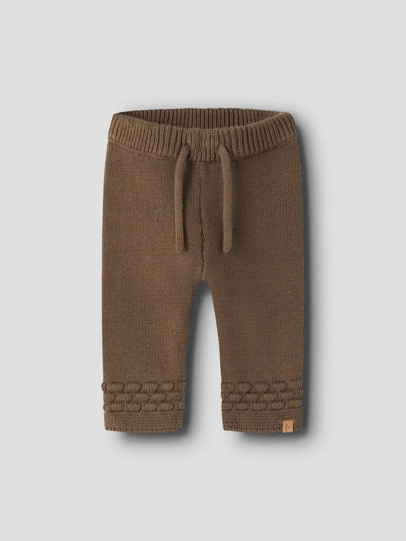 Lil' Atelier - Gebreide Broek Teak | Biologisch & Gerecycled Katoen