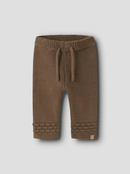 Lil' Atelier - Gebreide Broek Teak | Biologisch & Gerecycled Katoen