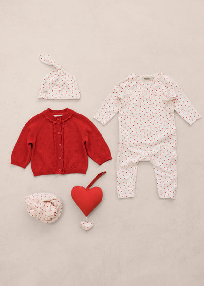 MarMar Copenhagen - Rula Modal Sweat Romper Happy Hearts