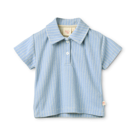 Flöss - Nohr Shirt Bright Blue Stripe voor Baby’s en Jongens