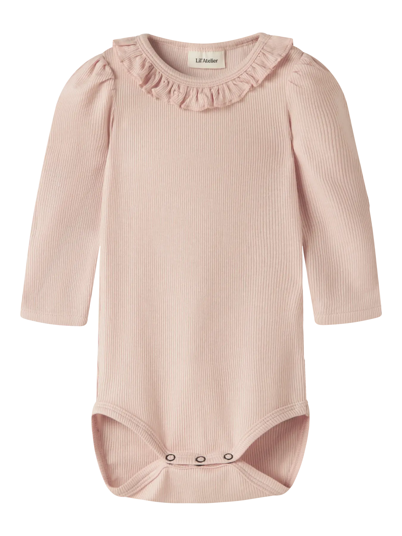 Lil' Atelier - Lange Mouwen Romper Peach Whip