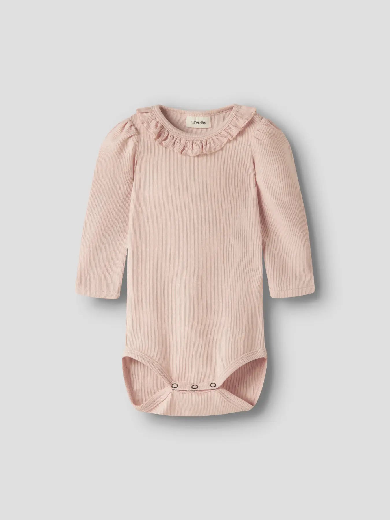 Lil' Atelier - Lange Mouwen Romper Peach Whip