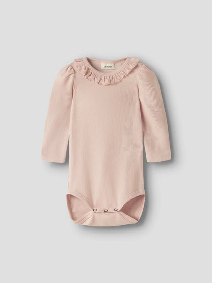 Lil' Atelier - Lange Mouwen Romper Peach Whip