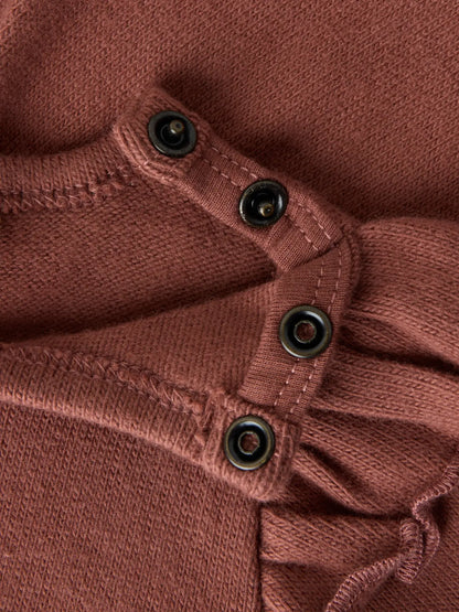 Lil' Atelier - Ruffle Body Baby Jurk | Mocha Mousse