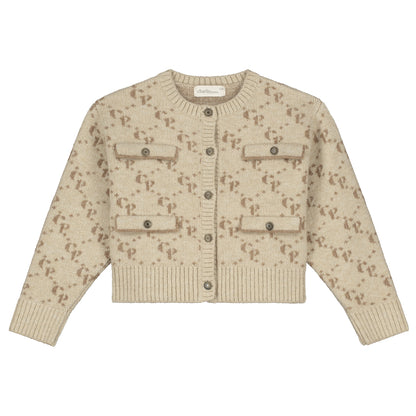 Charlie Petite - Naomi Cardigan Beige Melange