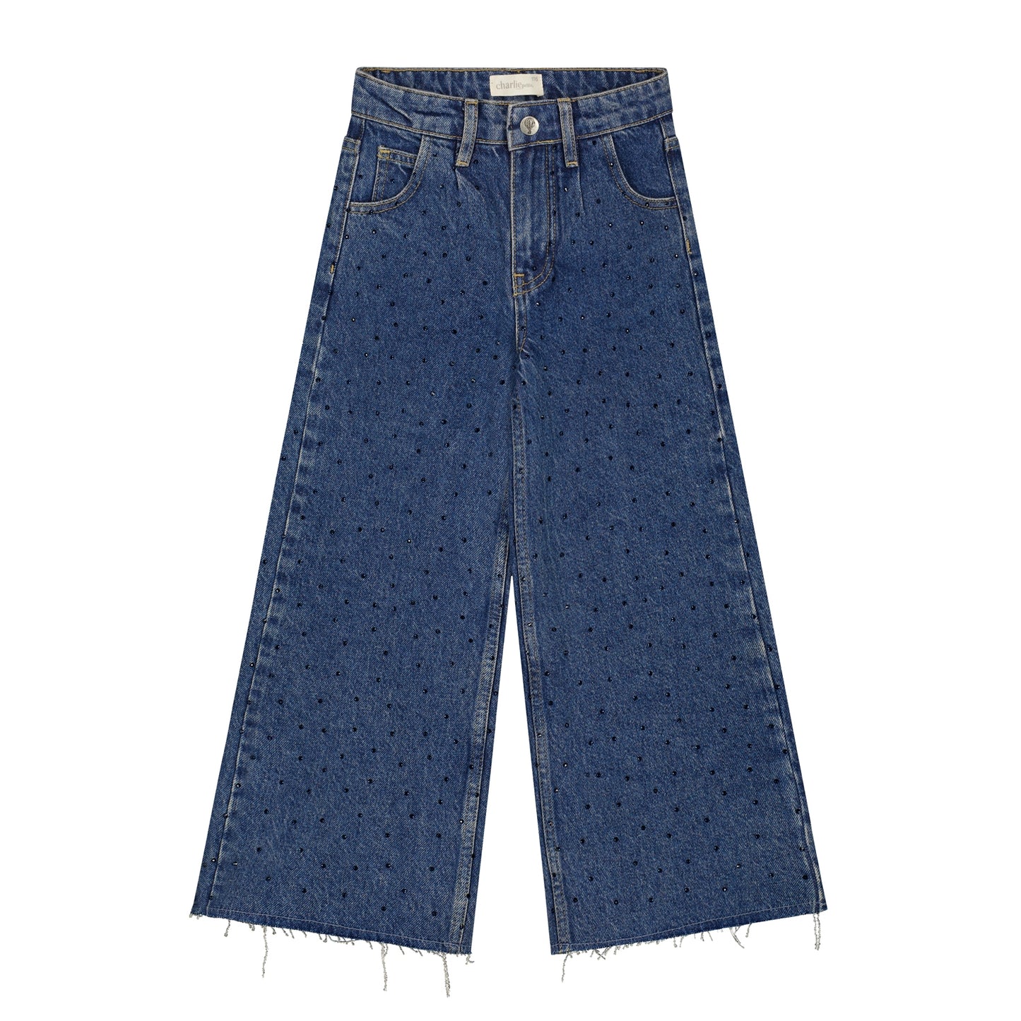 Charlie Petite - Nic Jeans | Medium Blue | Wide Leg Kinderjeans