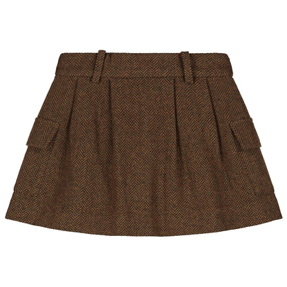 Charlie Petite - Noa Skirt Bruin Melange Rok